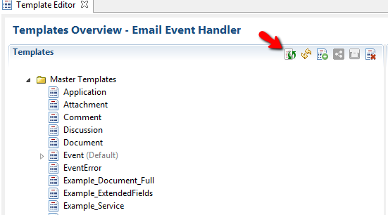 Added a button to reload/replace master templates
